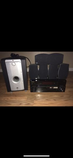 High End Pioneer Receiver with Speakers and Sub