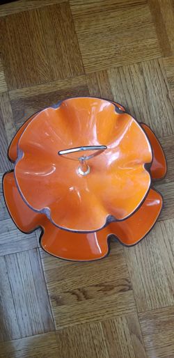 Orange tiered Candy Dish