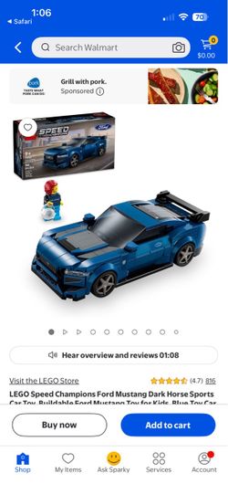 LEGO Speed Champions Ford Mustang Dark Horse Sports Car