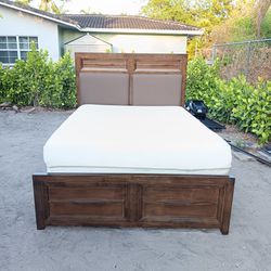 Queen Size Bed Frame With Mattress And Box Springs 