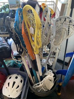 Lacrosse Sticks & Field Hockey Sticks. Used $29- Each