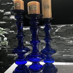 Glass Candle Holders 