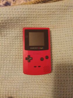 Game Boy Color RED (WORKS GREAT)