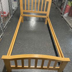 Twin Bed Frame (wood) Pick up only. Jackson Heights