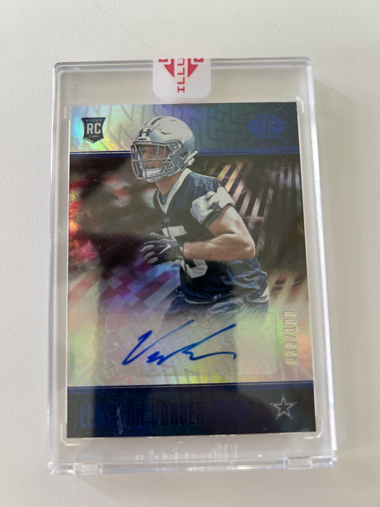2018 Panini Illusions Leighton Vande Esch RC Auto 38/100