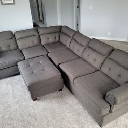 Gray Comfortable Sectional Couch