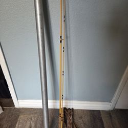 Awesome Vintage Orvis Powerflex Fly Rod 7  1/2' 3  1/4 oz Line HCH 7 Fiberglass