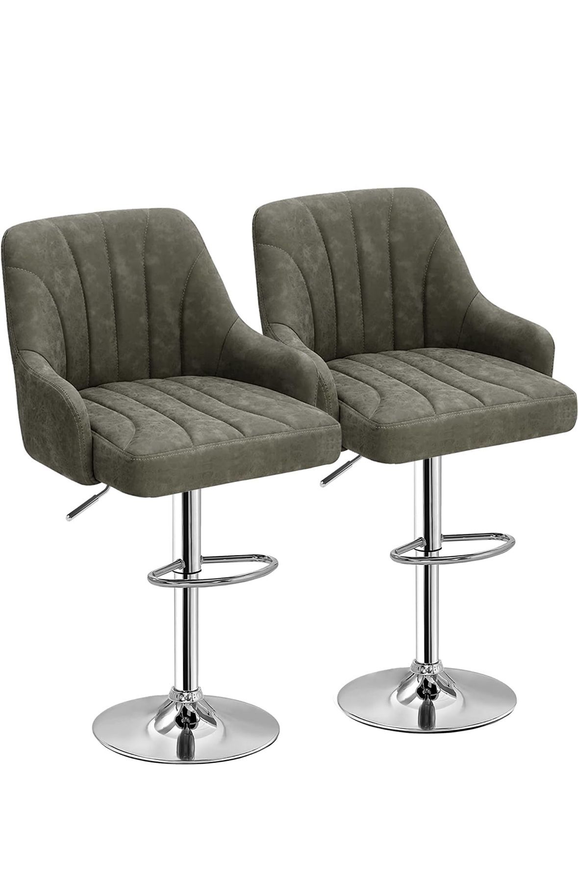 VECELO Bar Stools Set of 2. NEW OPEN BOX