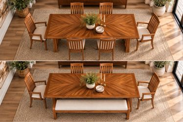 Free Delivery - Fully Restored Vintage American of Martinsville Dining Set - Extends up to 102”!
