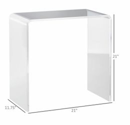 Homcom Clear Table