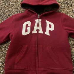 Gap Kids Boys Full Zip Warm Sherpa Lined Hoodie Size 5T