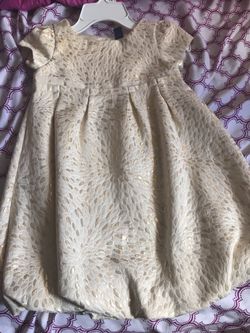 Gap Gold Christmas dress