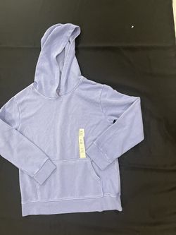 Girls Lavender Hooded Zip Up Sweater