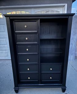 Black extra large dresser 45L x 21W x 63H