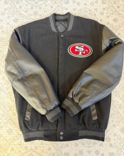 San Francisco 49ERS reversible wool varsity jacket