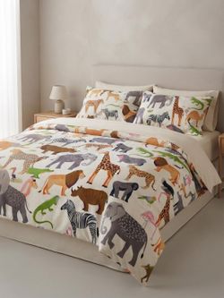 African Safari Duvet Set-Soft w/2 Pillowcases Twin