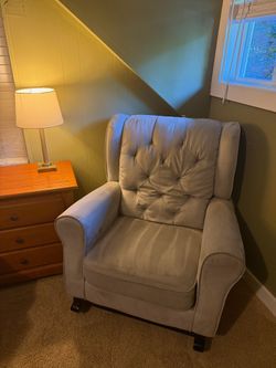 Grey nursery rocking chair