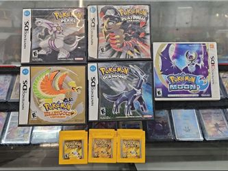 Pokemon Diamond, Pearl, Platinum, HeartGold, Moon Games for DS/3DS