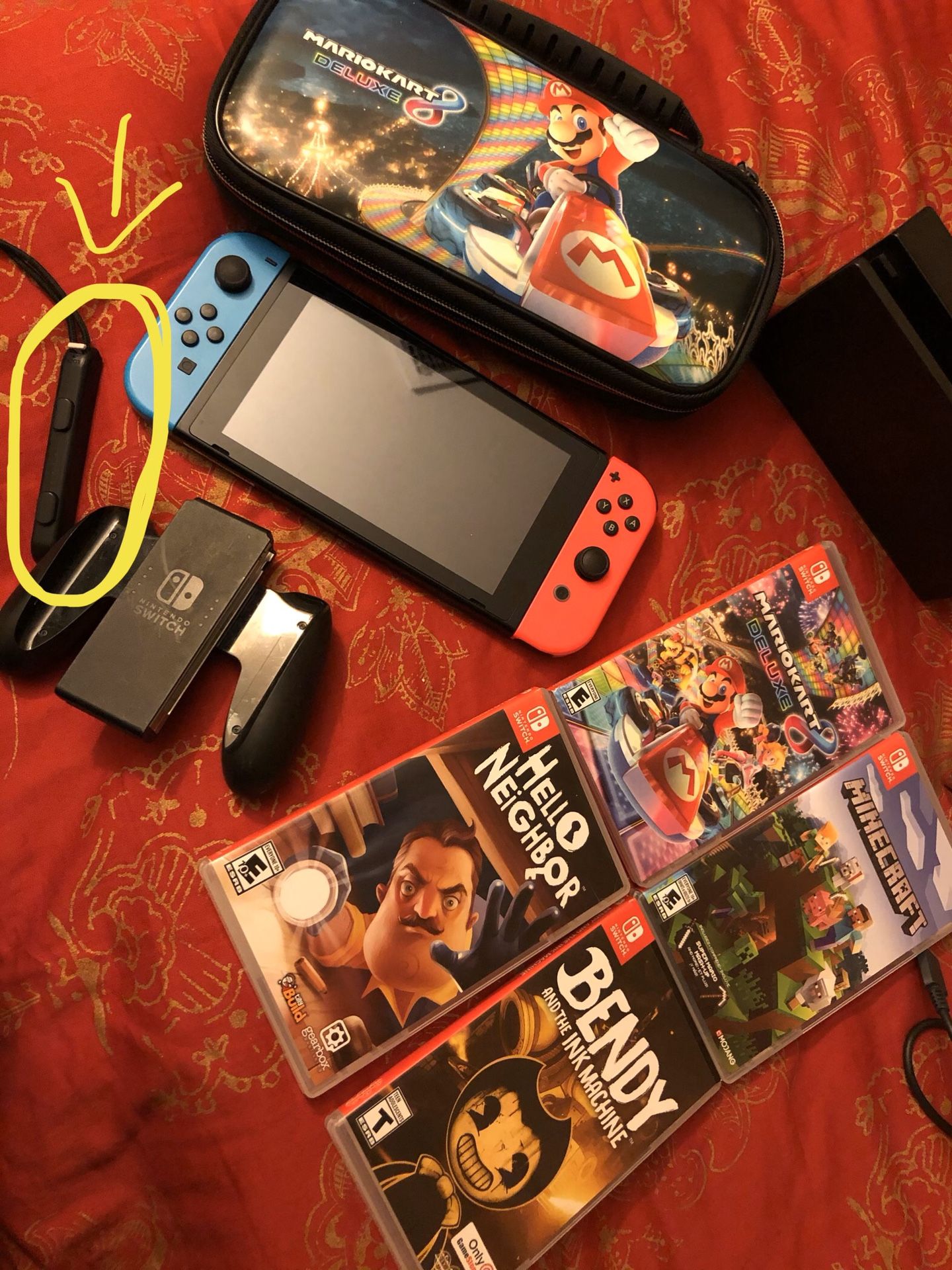 Nintendo switch with games