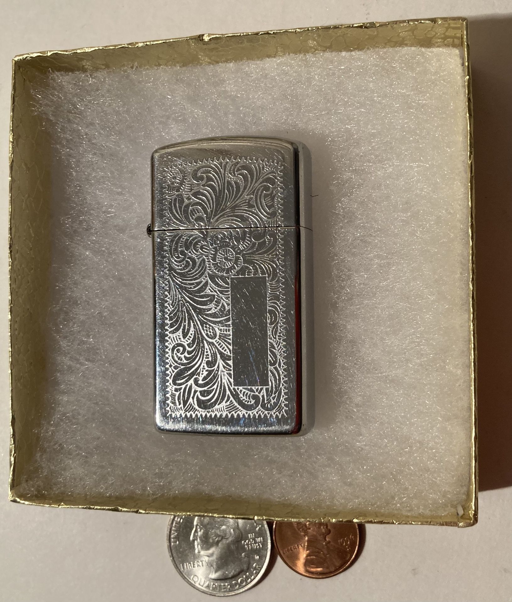Vintage Zippo Slim Embossed