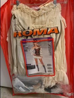 Halloween Costume Roma Steam Punk Costume Corset Ruffled Top Skirt Set 4576 hat boots