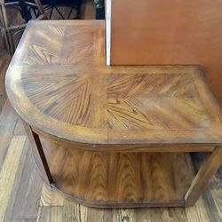 Wooden Corner Side Table 