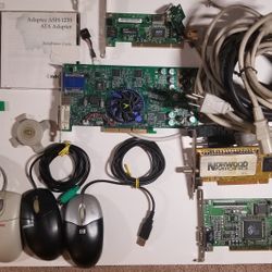 Great Assortment of working computer hardware,cables,book & pinnacle software.SELLING AS GROUP