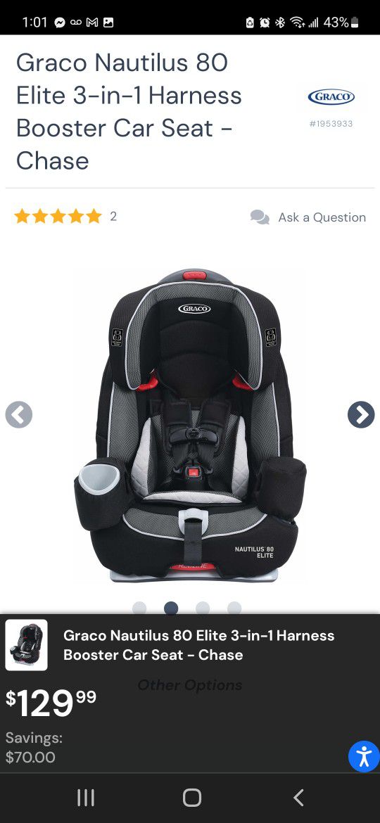Graco 3 In 1 Child Car Seat