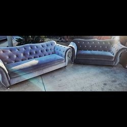 Tufted Sofa & Love seat