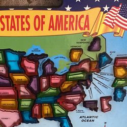 Map Tells Capital Of Each State