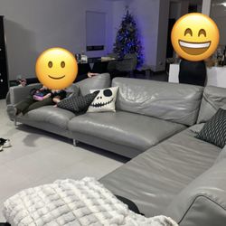 FREE Oversized USED Grey Sectional Couch 