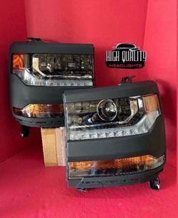 Chevy Silverado 2016. 2018 Headlights.