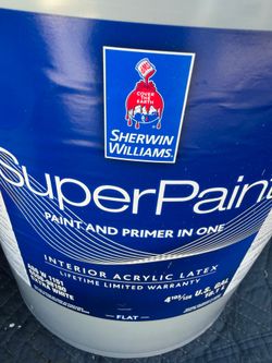 Sherwin-Williams SuperPaint Interior Flat Extra White 1 Gallon