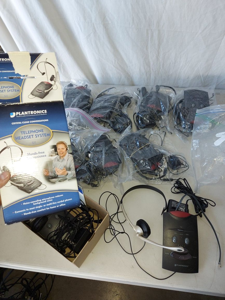 EACH Plantronics TELEPHONE HEADSET SYSTEM S11