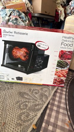 Compact Rotisserie and BBQ Oven.