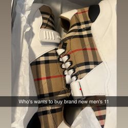 Multiple Shoes For Sale Jordans One Pair Of Men's Burberry Brand New Size 11, Wanting To Just Clean Out The Closet