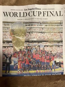 Los Angeles Times World Cup Final 7/20/26 - Spain wins!
