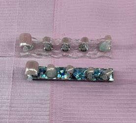 Press on toenails solid color glitter nude handmade builder