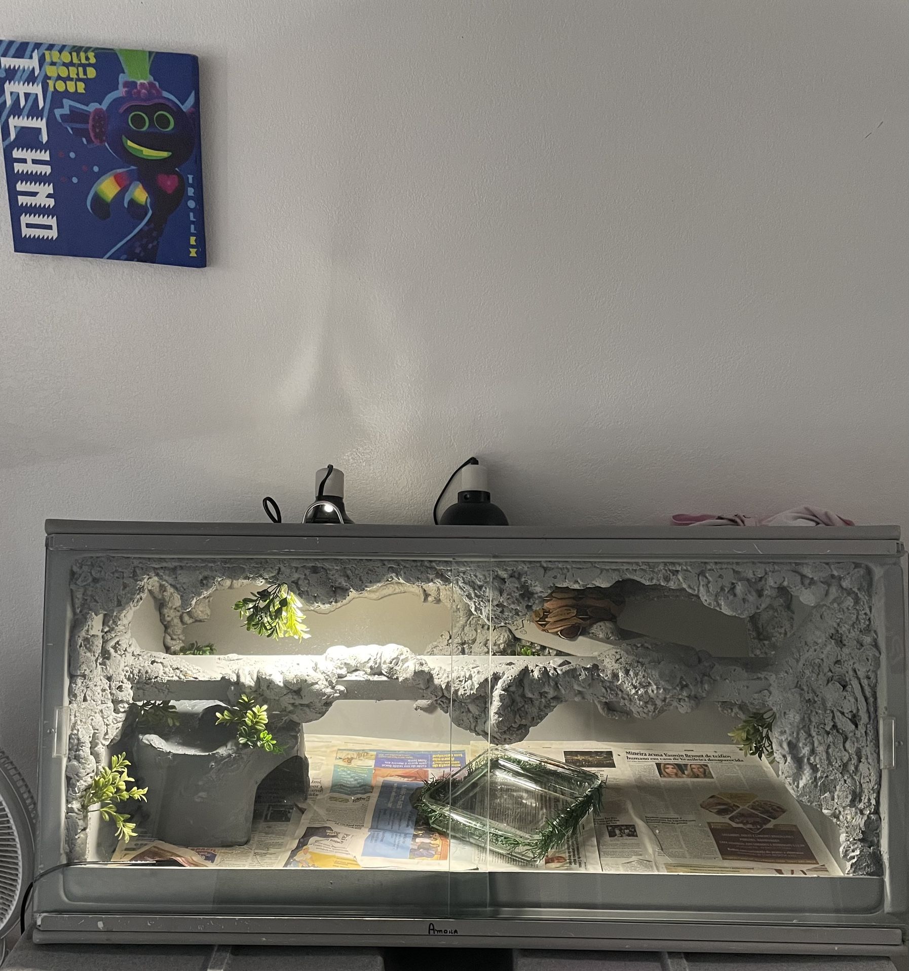 4x2x2 Reptile PVC Cage Thank Terrarium For Snakes And Others