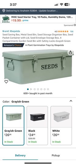 Seed Saving  Box 