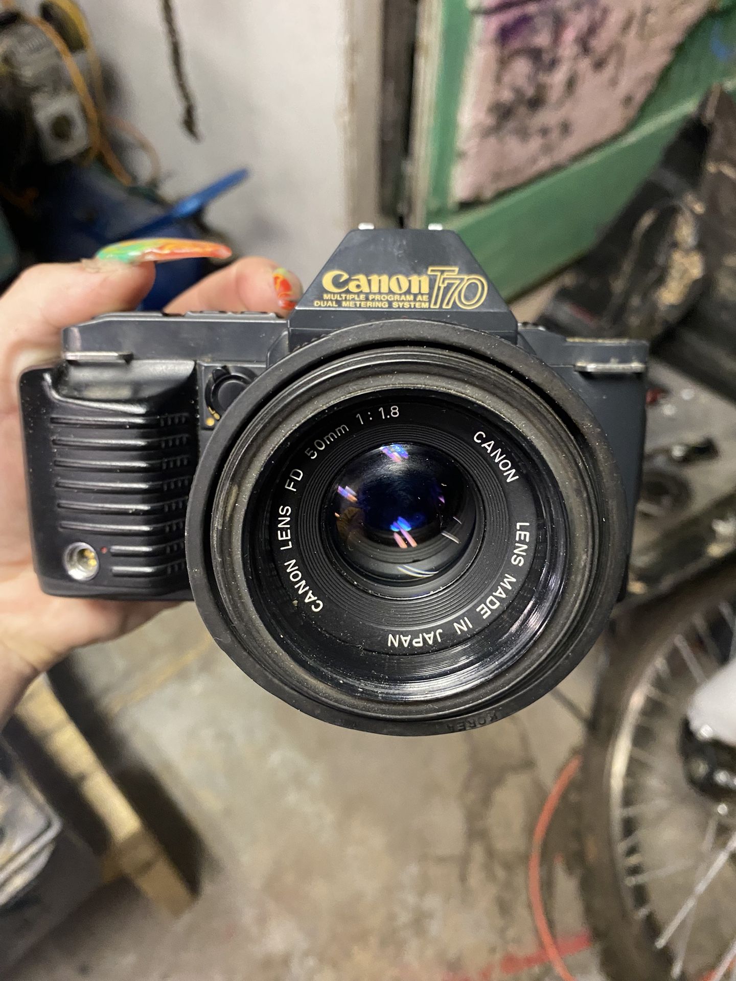 Vintage Canon T70 SRL Film Camera