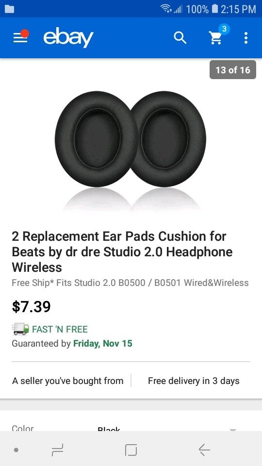 Beats Studio 2 Replacement Earpads & Headband