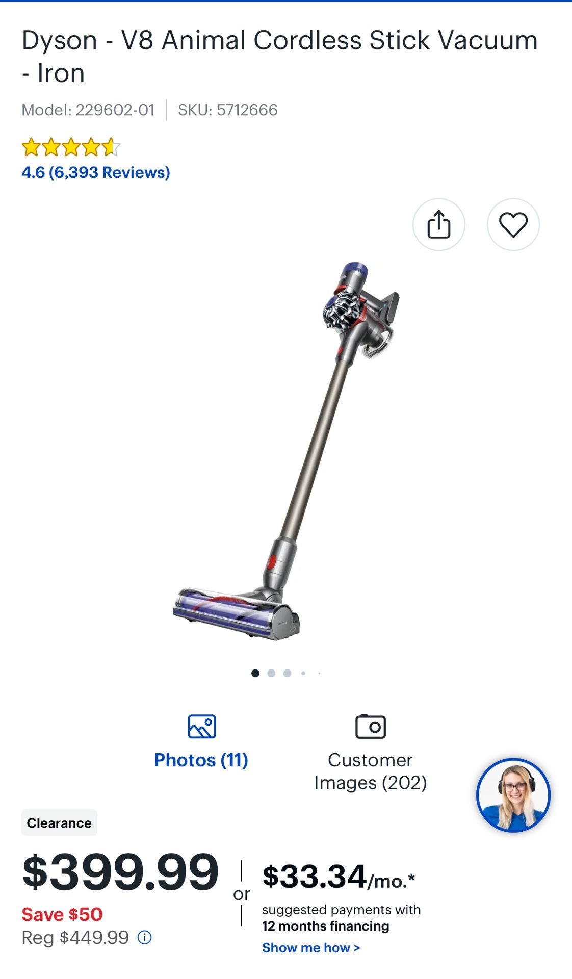 Dyson V8 Vacuum Cleaner
