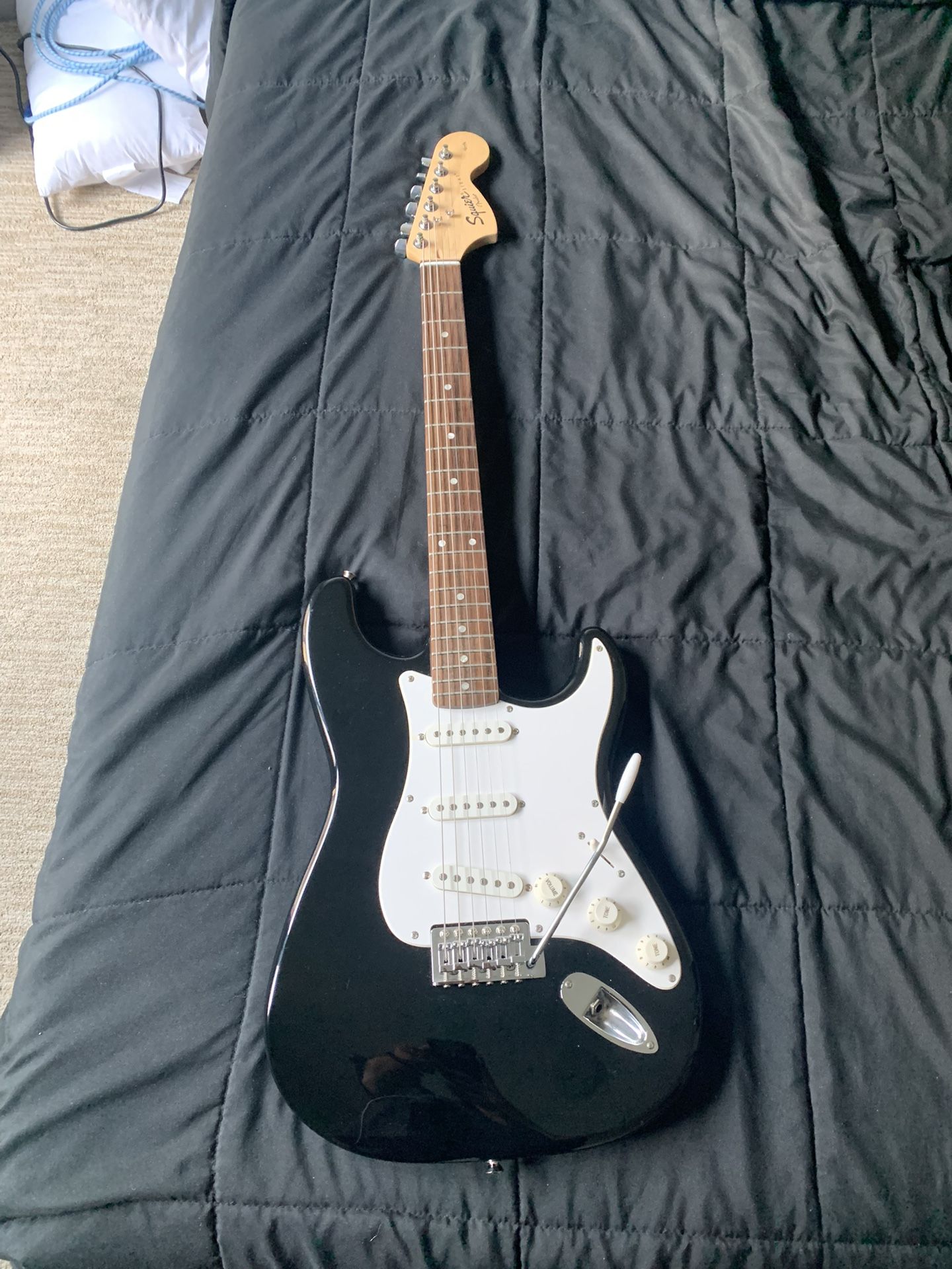 Black Fender Squier Strat Affinity Series