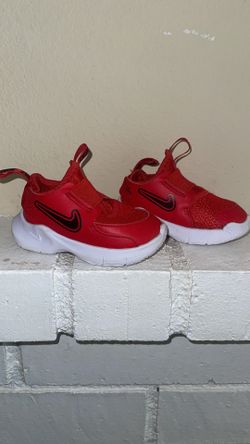 Nike FLEX RUNNER 3 (TD) Size 5C Red/Black Toddler Slip On Shoes FN1478 600