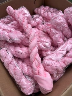Bright pink cheesecloth runner 10 feet long 35 inches wide