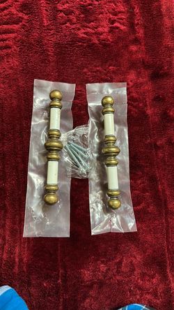 Brass Cabinet Door Pulls Set of 2