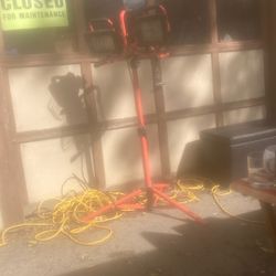 Red Adjustable Dual Headed Work lift
