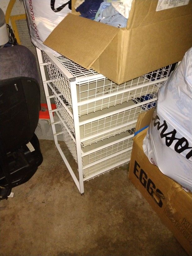 Pull Shelves/Bins Storage Unit