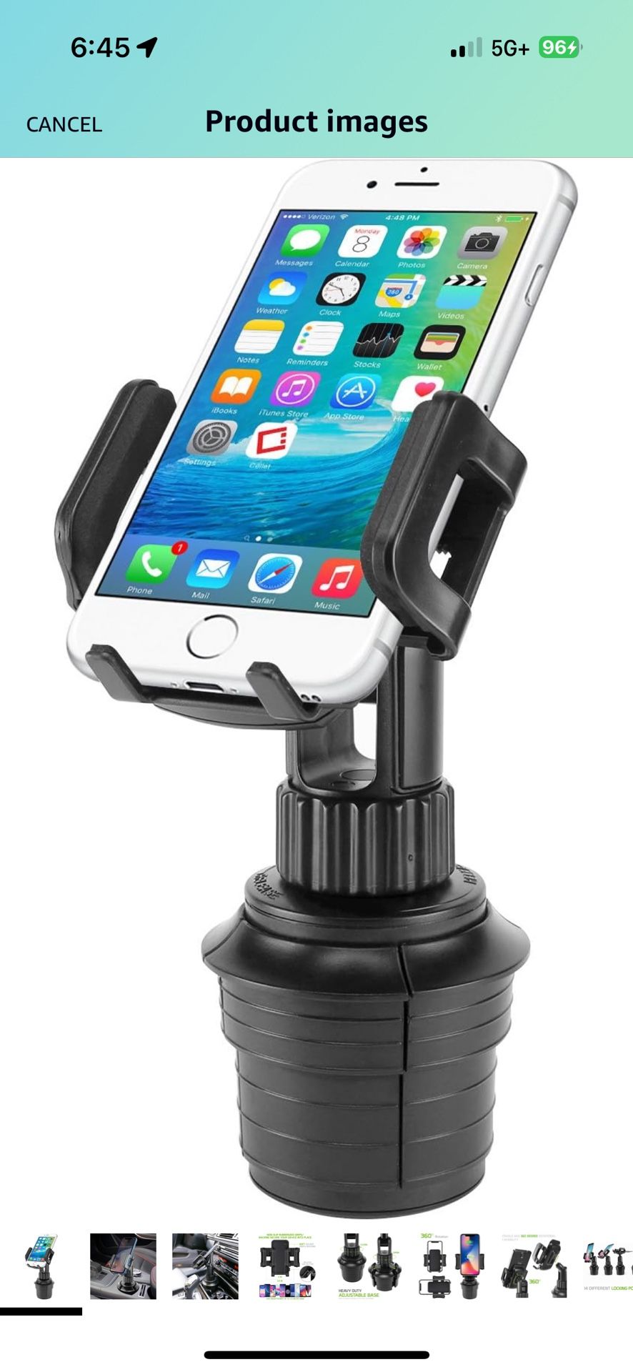 Car Cup Phone Holder Mount